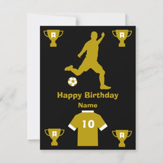 Football Birthday Kaart (Voorkant)