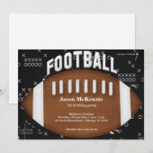 Football Birthday Kaart (Voorkant / Achterkant)