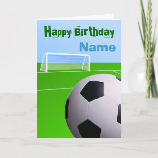 Football Birthday Kaart