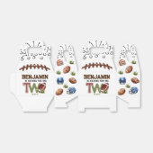 Football Birthday Party Bedankdoosjes (Uitgevouwen)