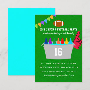 Football Birthday Party Kaart