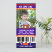 Football Birthday Photo Template Kaart (Staand voorkant)