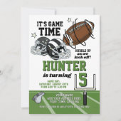 Football Birthday Uitnodiging (Voorkant)