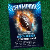 Football Birthday Uitnodiging