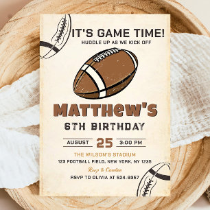Football Birthday Uitnodiging