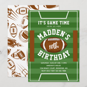 Football Birthday Uitnodiging   Uitnodiging tot Fo