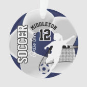 Football bleu foncé et blanc ⚽ gardienne de but fi (devant)