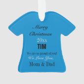 Football Blue Silver & Black Jersey Personnalisé (dos)