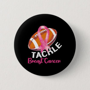 Football Borstkanker Bewustmaking voor echtgenoot/ Ronde Button 5,7 Cm