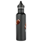 Football Bouteille d'eau isolée personnalisée (Gauche)
