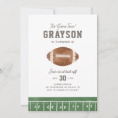 Football Boy Anniversaire Fête Invitation (Devant)