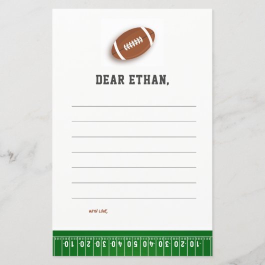 Football Boy Anniversaire Heure Capsule Cartes (Devant)