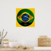 Football Brazilië Poster (Keuken)