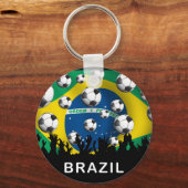 Football Brazilië Sleutelhanger (Voorkant)