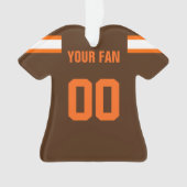 Football Brown, Orange & Jersey Blanc (devant)