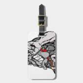 football bulldog bagagelabel (Voorkant verticaal)