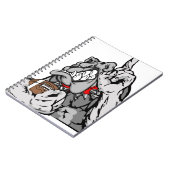 football bulldog notitieboek (Linkerzijde)