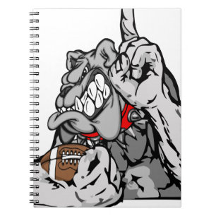 football bulldog notitieboek