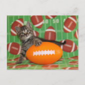 Football - Carte postale Chat (Devant)