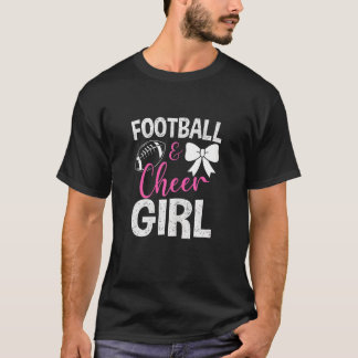 Football Cheer Graphic Women Girls Cheerleader 3 T-shirt