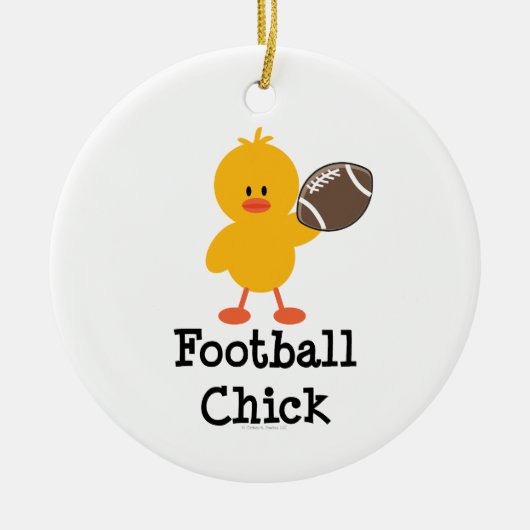 Football Chick Ornament (Voorkant)