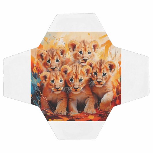 Football - Cinq Lions Cubs Artwork (Plat)