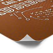 Football Citaat WANNEER de SHOWS van het LEVENSVER Poster (Hoek)