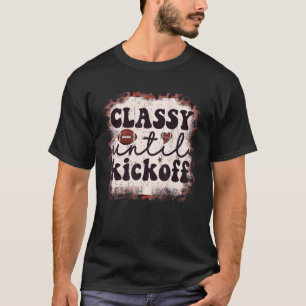 Football Classy Tot Kickoff Leopard Football voor T-shirt