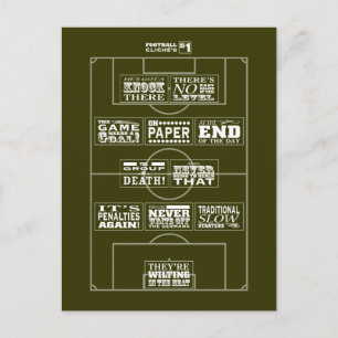 Football cliché No.1 briefkaart
