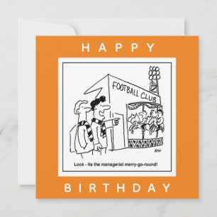 Football Club Stadium Manager Cartoon Kaart