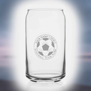 Football Club Supporter Blikvorm Glas