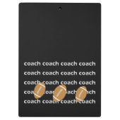 Football Coach - Aangepast klembord (Achterkant)