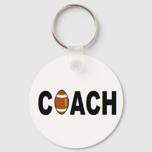 Football coach op maat sleutelhanger