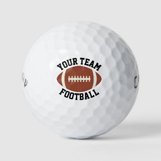 Football coach/speler/ventilator Aangepaste teamna Golfballen (Voorkant)