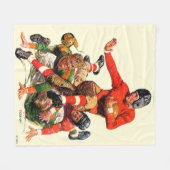 Football College Fleece Deken (Voorkant (Horizontaal))