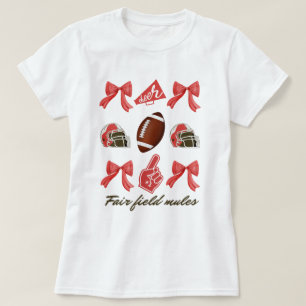 Football Coquette Bow Shirt, Coquette esthetisch, T-shirt