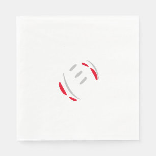 Football Crimson & Gray Luncheon Napkins Servet