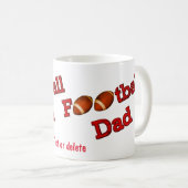 Football Dad Cute Personalized Koffiemok (Voorkant rechts)