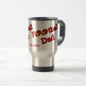 Football Dad Cute Personalized Reisbeker (Voorkant rechts)