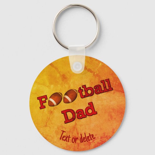 Football Dad Cute Personalized Sleutelhanger (Voorkant)