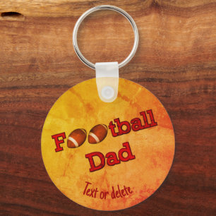 Football Dad Cute Personalized Sleutelhanger