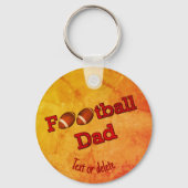 Football Dad Cute Personalized Sleutelhanger (Achterkant)