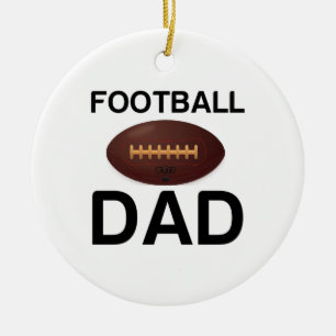 FOOTBALL DAD KERAMISCH ORNAMENT