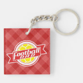 Football Dad Keyring Sleutelhanger (Achterkant)