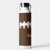 Football dat met kopervacuüm is geïsoleerd waterfles (Voorkant)