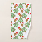 Football de Noël (Serviette à main)