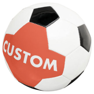 Football de soccer personnalisé rouge