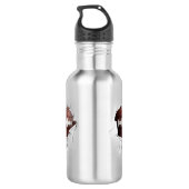 Football déchiré Bouteille en acier inoxydable (Dos)