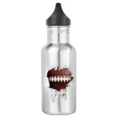 Football déchiré Bouteille en acier inoxydable (Gauche)