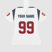 Football Deep Blue, Red & White Jersey Orament (devant)